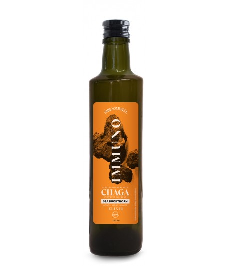 SUPLEMENT DIETY NA ODPORNOŚĆ Z CHAGĄ I ROKITNIKIEM W PŁYNIE - SHROOMWELL 250 ml