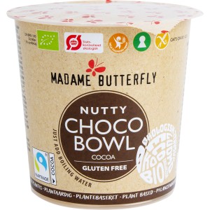 Owsianka błyskawiczna CZEKOLADA - ORZECHY LASKOWE bezglutenowa BIO - MADAME BUTTERFLY 55 g