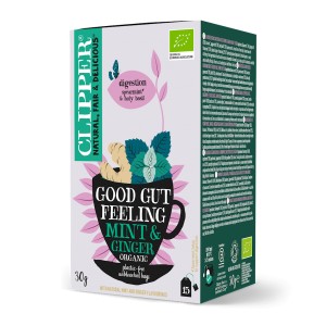 Herbatka Imbirowo - Miętowa na trawienie (GOOD GUT FEELING) (15 x 2 g) BIO - CLIPPER 30 g