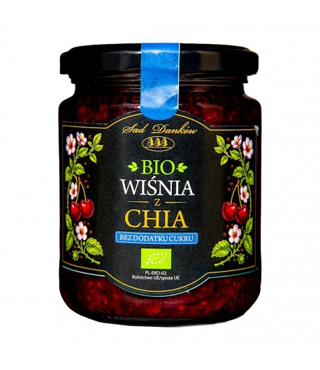 Wiśnia z Chia bez dodatku cukrów BIO - SAD DANKÓW 240 g