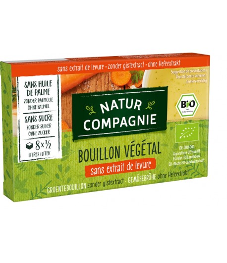 Bulion - Kostki warzywne bez dodatku cukrów i drożdży  (8 x 10,5 g) BIO - NATUR COMPAGNIE 84 g
