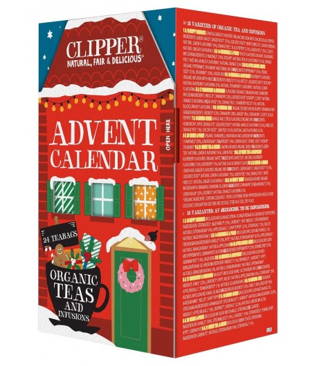 Kalendarz Adwentowy (HERBATKI I HERBATY) 24 szt. BIO - CLIPPER 45 g