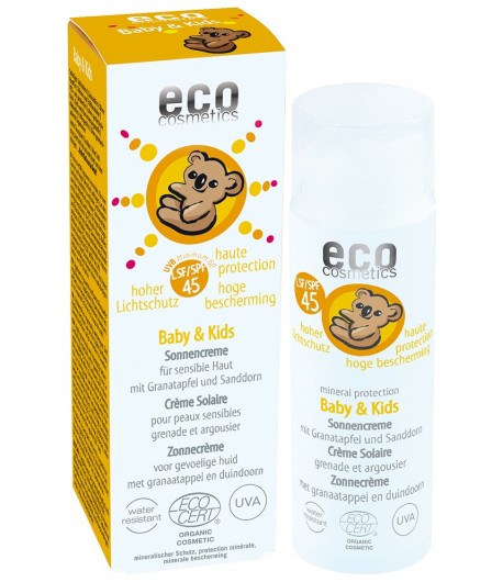 Krem na słońce faktor SPF 45 dla dzieci i niemowląt - ECO Cosmetics 50 ml