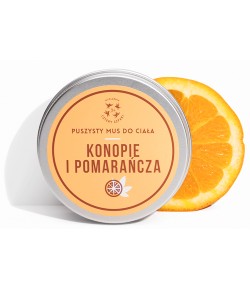 Puszysty Mus do ciała Konopie i Pomarańcza - Mydlarnia Cztery Szpaki 150 ml