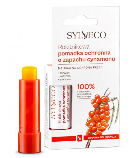 Rokitnikowa Pomadka Ochronna o zapachu Cynamonu - Sylveco 4,6 g