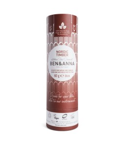 Naturalny dezodorant NORDIC TIMBER - sztyft kartonowy - BEN&ANNA 60g
