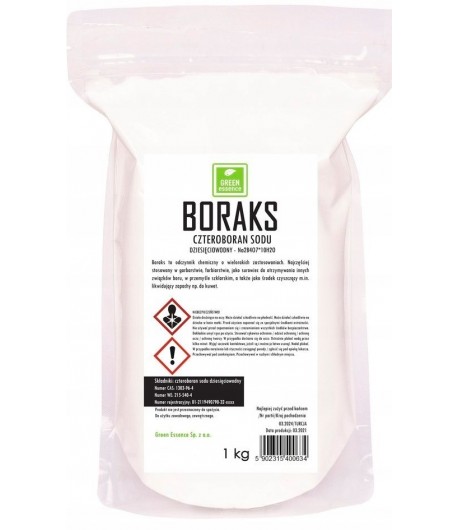 Boraks - Tetraboran sodu dziesięciowodny - Green Essence 1kg