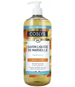 Marsylskie mydło na bazie oliwy - Mandarynka - COSLYS 1l