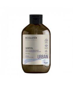 Odbudowujący szampon do zniszczonych włosów przetłuszczających się Argan i Biały Jaśmin - Ecolatier 600 ml