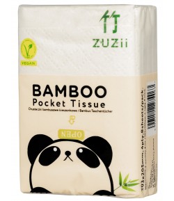 Bambusowe kieszonkowe chusteczki higieniczne - ZUZii
