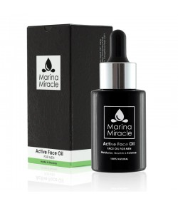Active Face Oil - Patchouli Face Oil For Men - Marina Miracle 28 ml