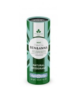 MINT Naturalny dezodorant na bazie sody w kartonowym sztyfcie - BEN&ANNA 40g
