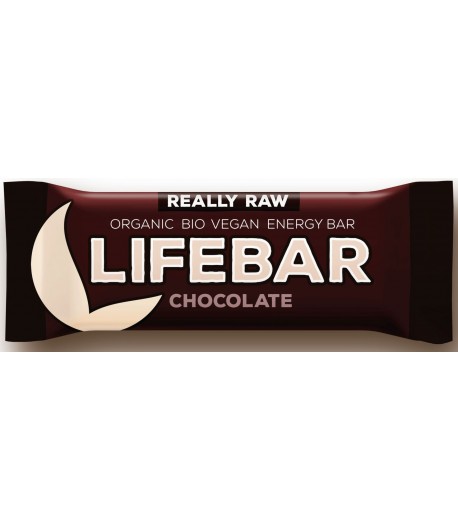 Baton daktylowo - orzechowy z czekoladą raw bez dodatku cukrów bezglutenowy BIO - LIFEFOOD 47 g