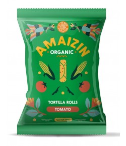 Chipsy kukurydziane o smaku pomidorowym bezglutenowe BIO - Amaizin 100 g