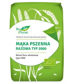 Mąka Pszenna razowa TYP 2000 BIO - Bio Planet 1 kg