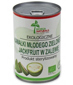 Młody zielony JACKFRUIT kawałki w zalewie BIO - WORGA NATURALS 400 g