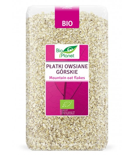 Płatki owsiane górskie BIO - Bio Planet 600 g