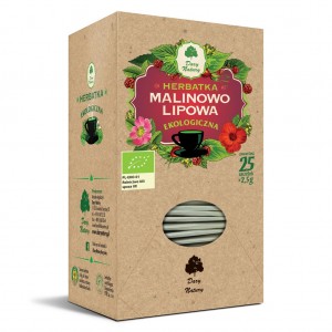 Malinowo - Lipowa herbatka ekologiczna (25x2,5g) BIO - Dary Natury 62,5 g