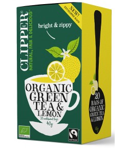 Herbata Zielona z Cytryną (20x2g) FAIR TRADE BIO - CLIPPER 40g