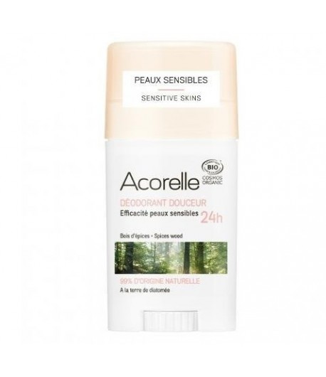 Spices Wood - Organiczny dezodorant w sztyfcie z ziemią okrzemkową - Acorelle 45g