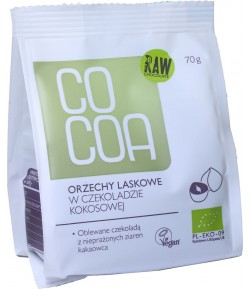 Orzechy Laskowe w Czekoladzie Kokosowej BIO - COCOA 70g