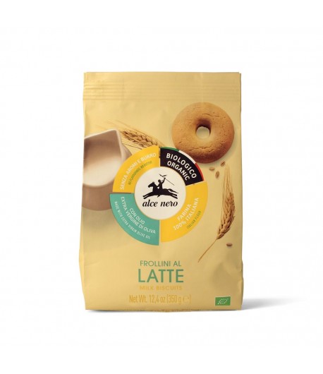 Ciastka mleczne z dodatkiem oliwy z oliwek BIO - alce nero 350 g