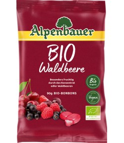 Cukierki z nadzieniem o smaku OWOCÓW LEŚNYCH BIO - Alpenbauer 90g