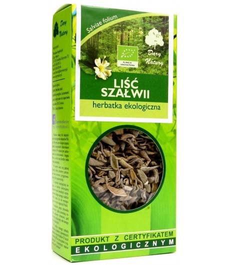 Herbatka Liść Szałwii BIO - Dary Natury 25g