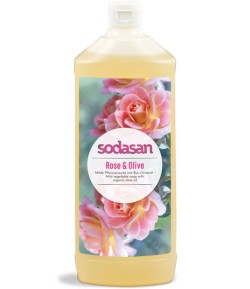 Mydło w płynie różano-oliwkowe BIO - Sodasan 1000 ml