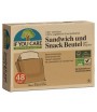 Papierowe torebki na kanapki i przekąski - kompostowalne - IF YOU CARE 48 szt.