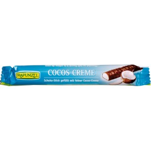 COCOS CREME Baton z nadzieniem Kokosowym w polewie z mlecznej czekolady BIO - RAPUNZEL 22g