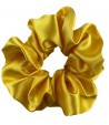 Satynowa scrunchie - słoneczna żółć - BoMoye