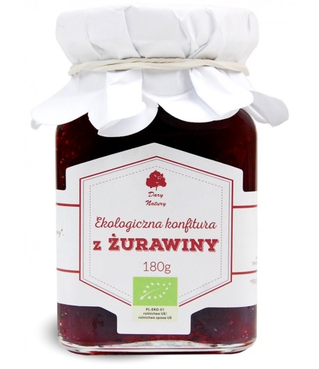 Konfitura z Żurawiny BIO - Dary Natury 180g