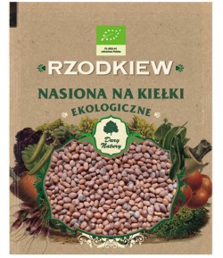 Rzodkiew - nasiona na kiełki BIO - Dary Natury 30g