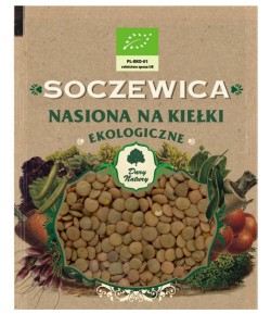 Soczewica - nasiona na kiełki BIO - Dary Natury 50g