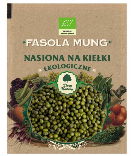 Fasola Mung - nasiona na kiełki BIO - Dary Natury 50g