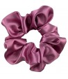 Satynowa scrunchie - burgundowy róż - BoMoye