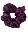 Satynowa scrunchie - śliwkowy - BoMoye