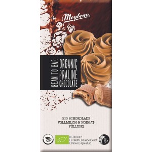 Czekolada mleczna pralinowa BIO - MEYBONA 100 g