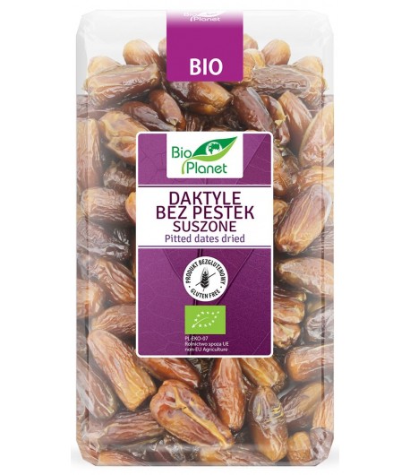 Daktyle 1 kg bez pestek suszone bezglutenowe BIO - Bio Planet