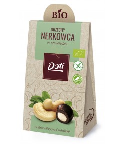 Orzechy nerkowca w czekoladzie gorzkiej bezglutenowe BIO - DOTI 50 g