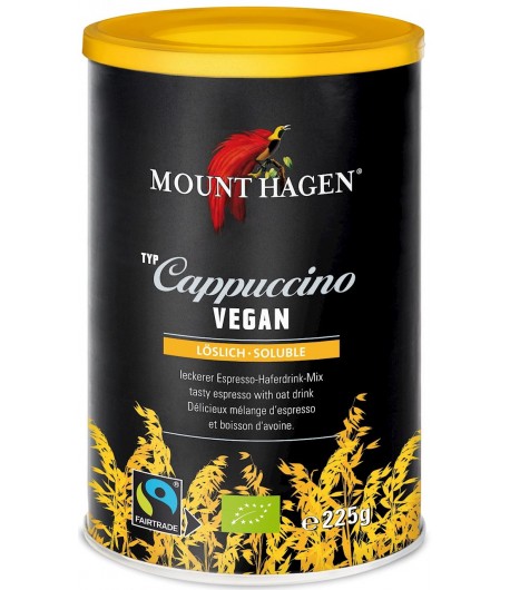 Kawa Cappuccino wegańskie FAIR TRADE BIO - MOUNT HAGEN 225 g