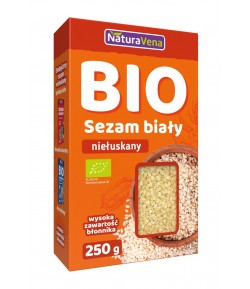 Sezam biały niełuskany BIO - Naturavena 250 g