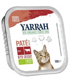 Pasztet z wołowimy i kurczaka z cykorią BIO (dla kota) - YARRAH 100 g