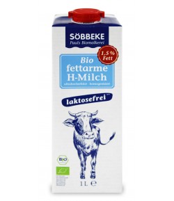 Mleko bez laktozy (min. 1,5% tłuszczu) BIO - SOBBEKE 1l